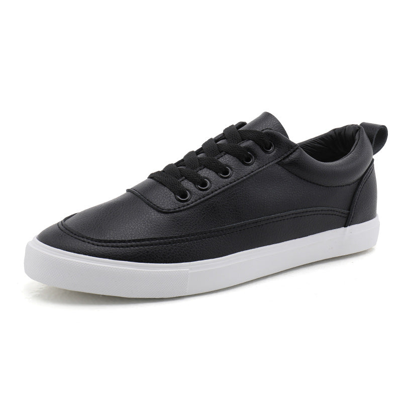 Men's Lightweight Sneakers All-Year Comfortable Youth Solid White