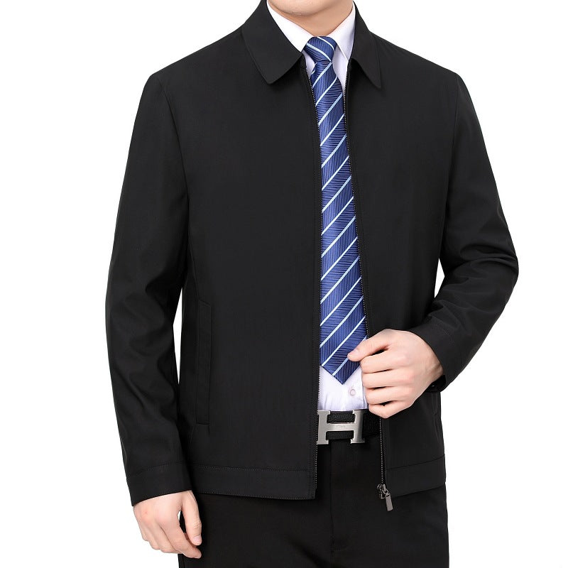 Gentleman's Smart Casual Coat Apparel For Mature Fathers