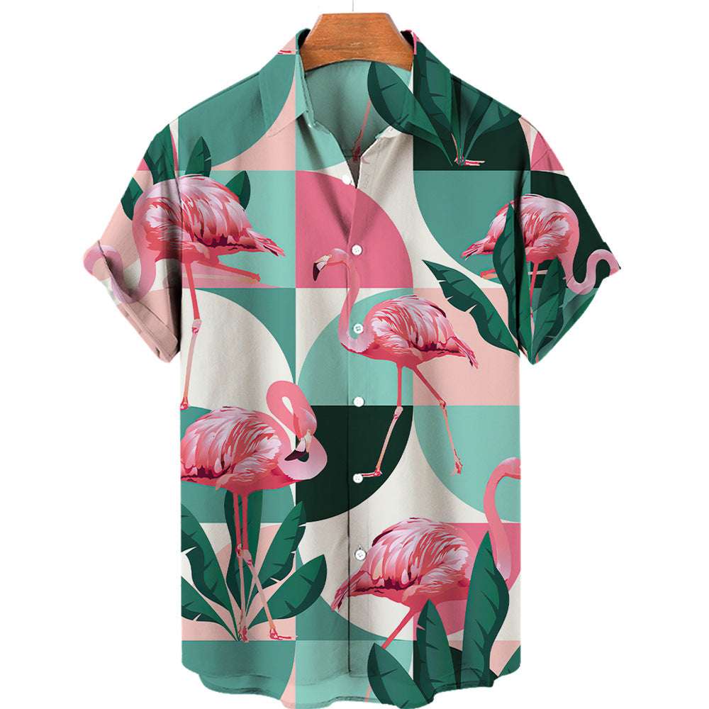 Men's 3D Printed Jungle Wildlife Hawaiian Style Shirt ZF0771 5XL