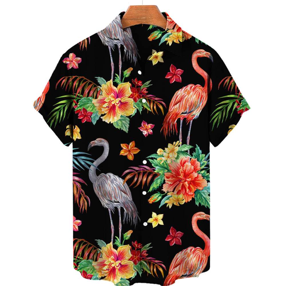 Men's 3D Printed Jungle Wildlife Hawaiian Style Shirt