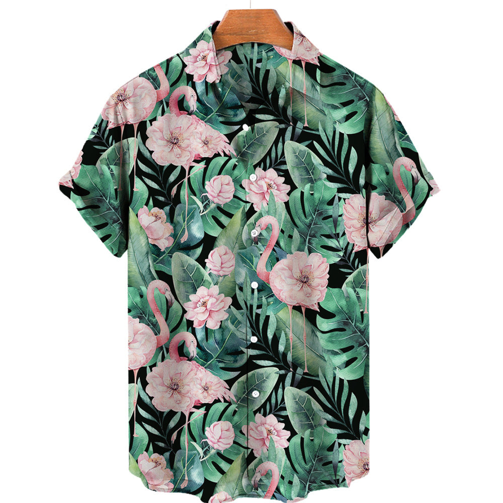 Men's 3D Printed Jungle Wildlife Hawaiian Style Shirt ZF0776 XXXL