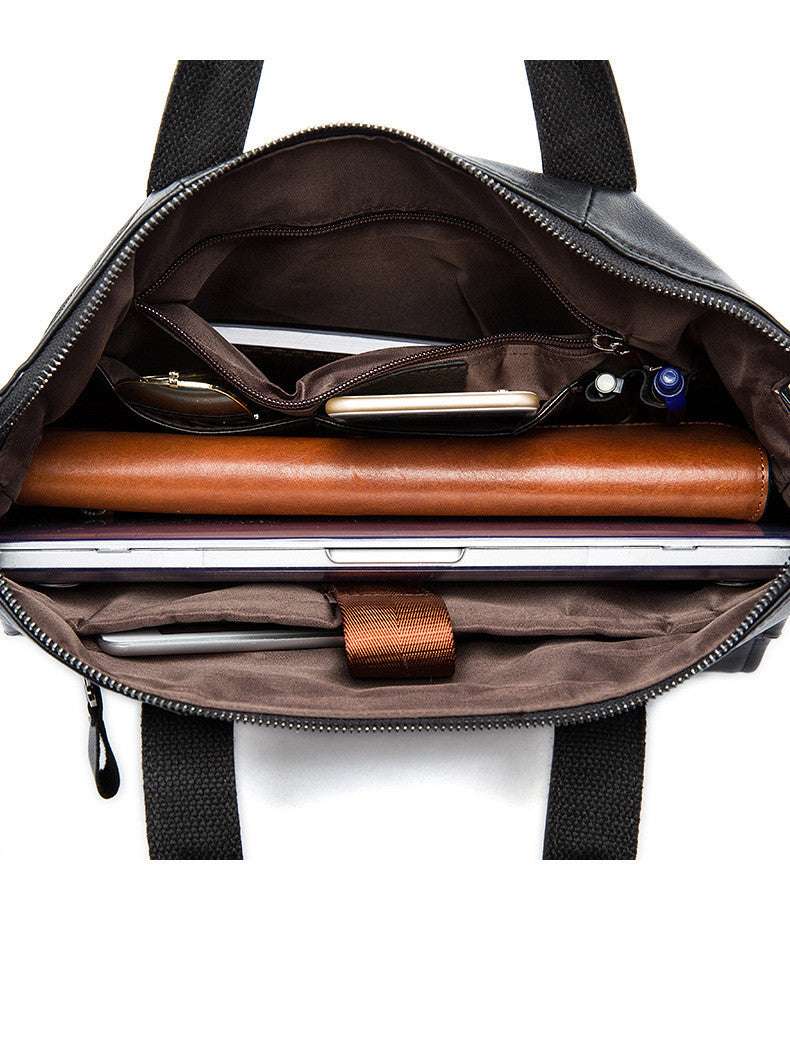 Executive top-grain leather portfolio