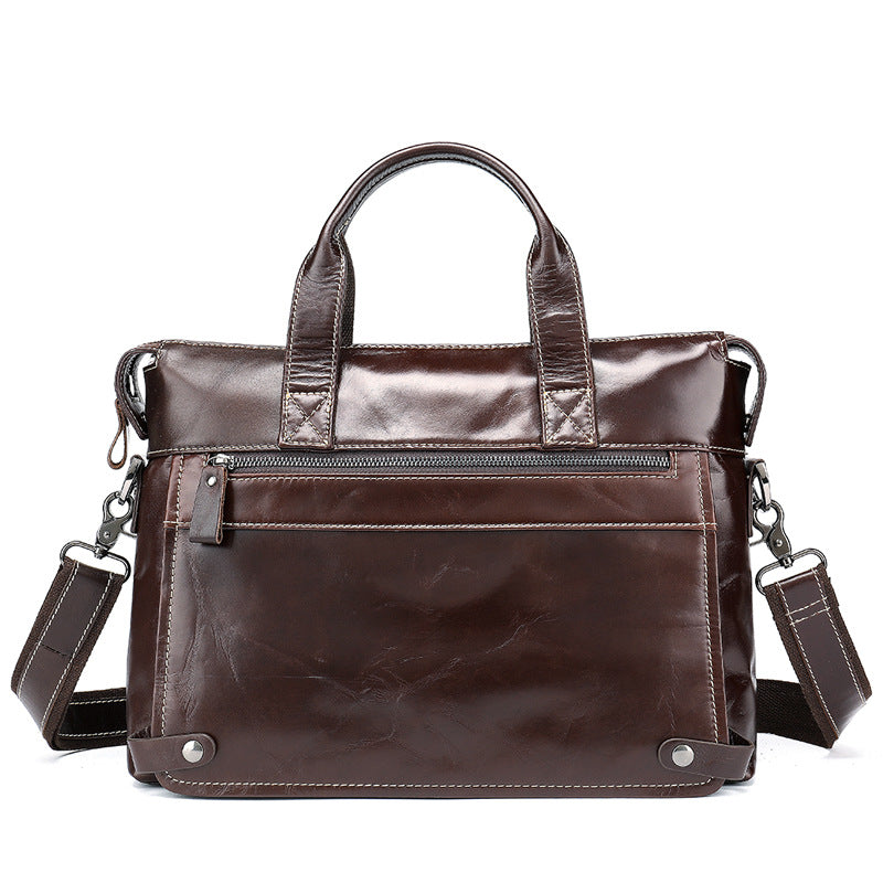 Executive top-grain leather portfolio