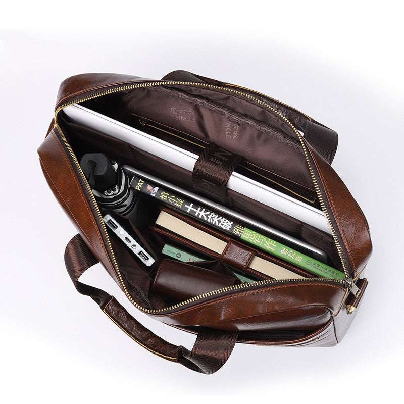 Stylish faux hide male document holder