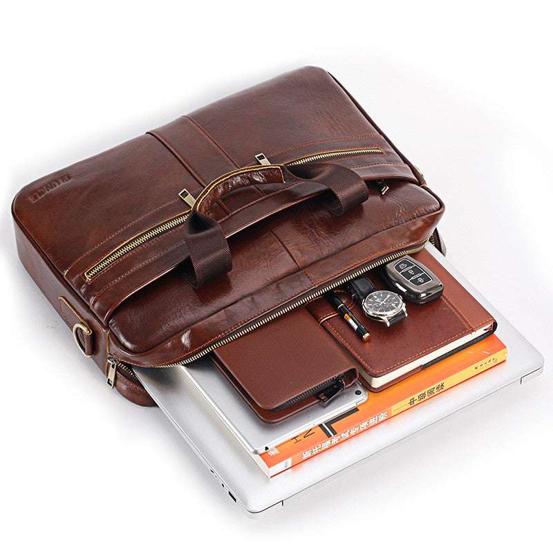 Stylish faux hide male document holder