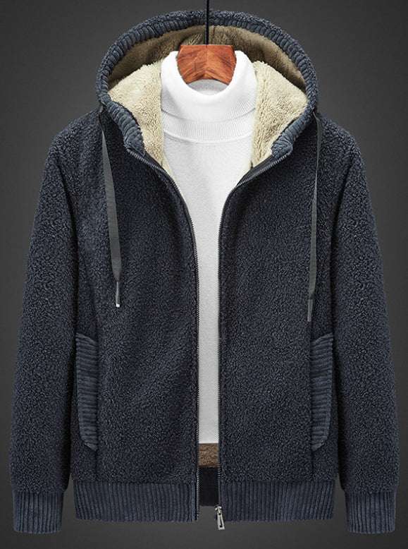 Cozy oversized fleece pullover Grey 7XL