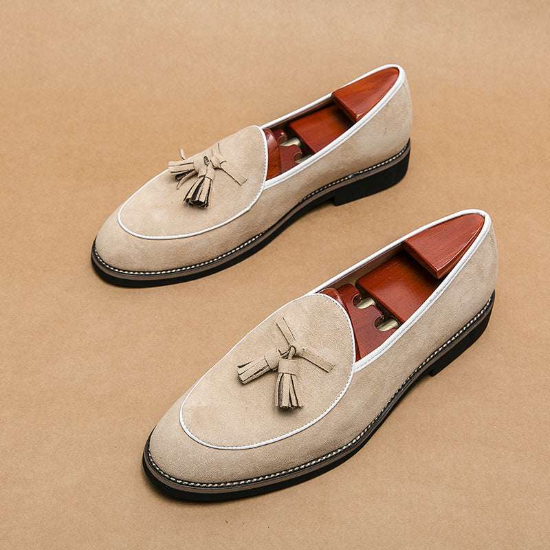 Stylish Men's Trendy Professional Leather Footwear CX77629 Beige 41