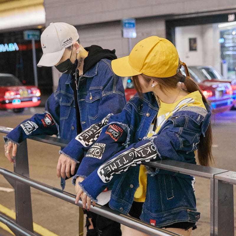 Casual Long Sleeve Coat Unisex Urban Loose Streetwear Fall