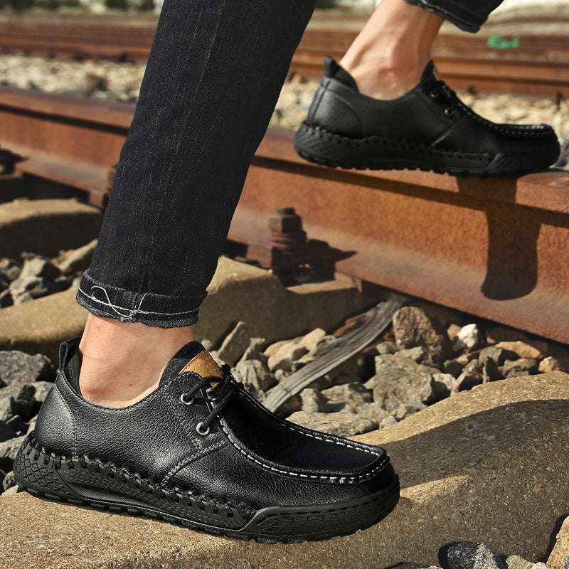 Men's Relaxed Genuine Footwear Handcrafted Sole Airy Low Cut