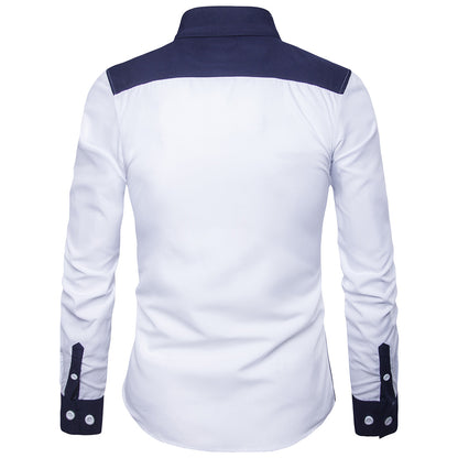 UK style contrasting hue top trend in men's apparel
