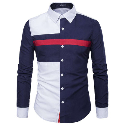 UK style contrasting hue top trend in men's apparel