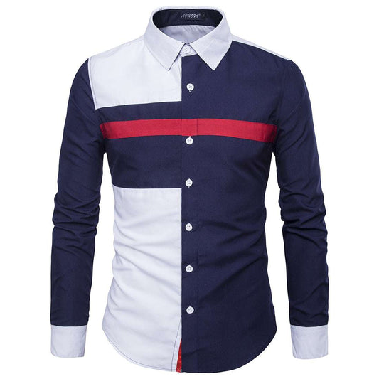 UK style contrasting hue top trend in men's apparel