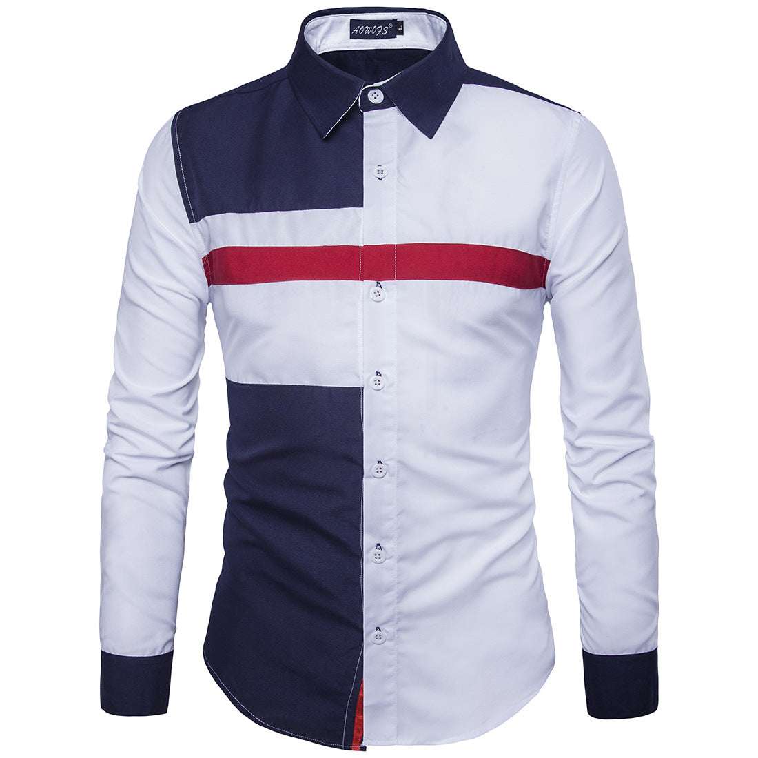 UK style contrasting hue top trend in men's apparel