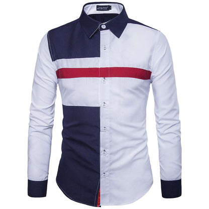 UK style contrasting hue top trend in men's apparel