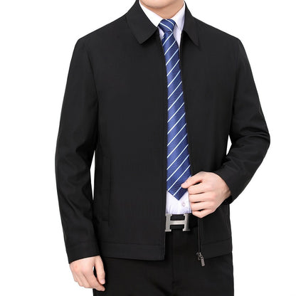Gentleman's Smart Casual Coat Apparel For Mature Fathers