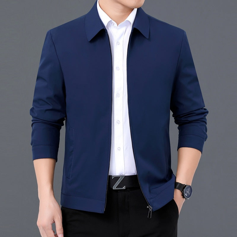 Gentleman's Smart Casual Coat Apparel For Mature Fathers