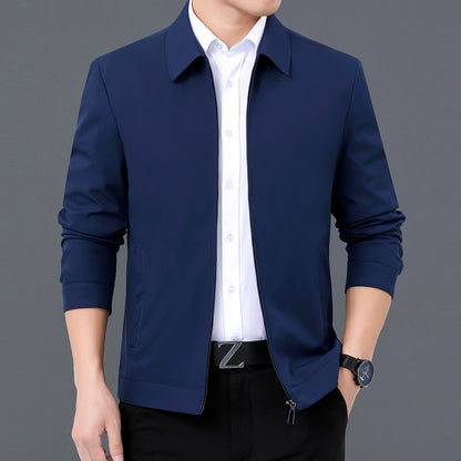 Gentleman's Smart Casual Coat Apparel For Mature Fathers