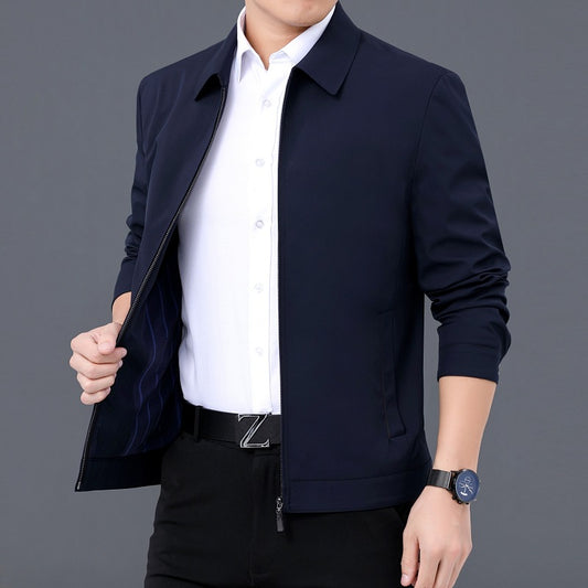Gentleman's Smart Casual Coat Apparel For Mature Fathers