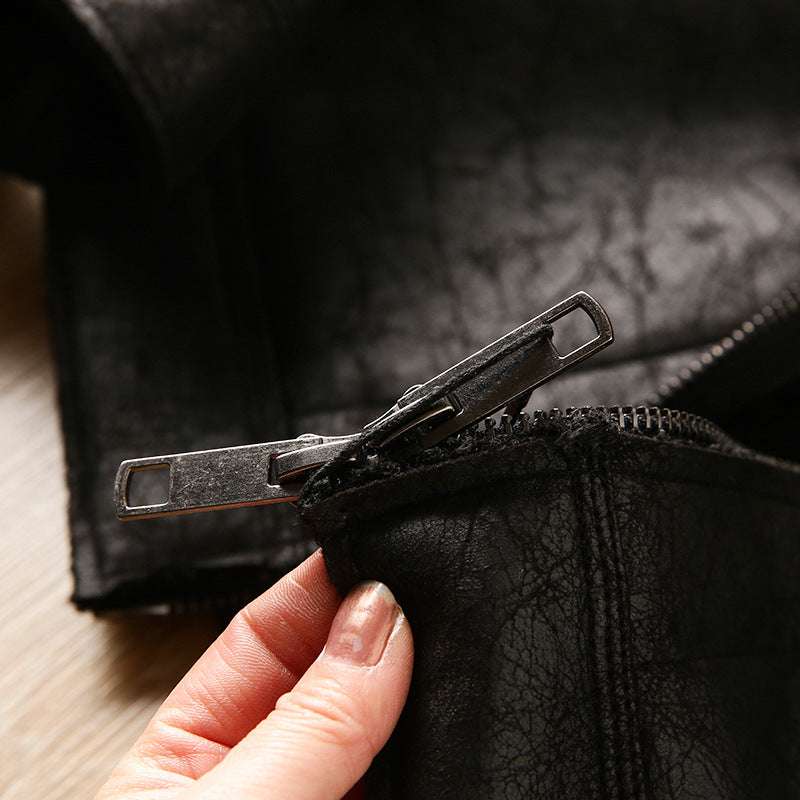 Men's Faux Fur Collar Coat