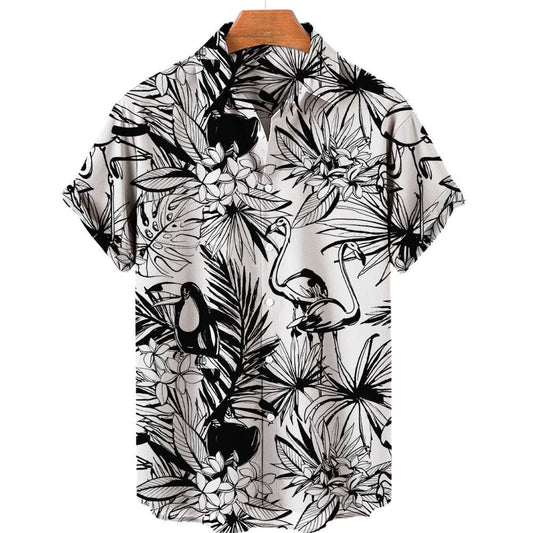 Men's 3D Printed Jungle Wildlife Hawaiian Style Shirt