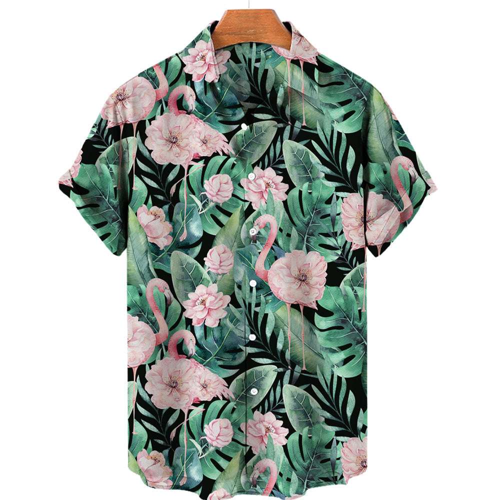 Men's 3D Printed Jungle Wildlife Hawaiian Style Shirt ZF0776 M