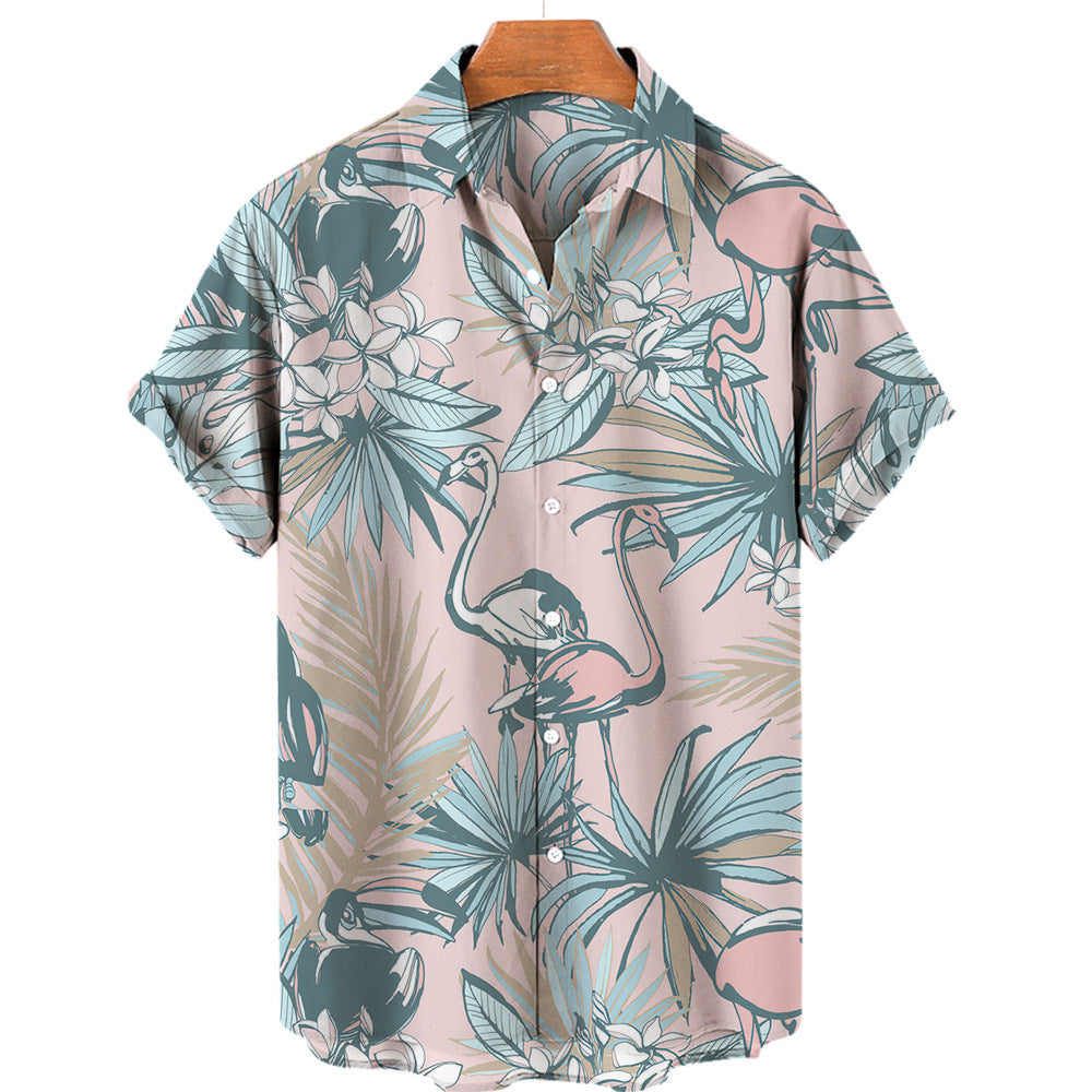Men's 3D Printed Jungle Wildlife Hawaiian Style Shirt ZF0773 XXXL