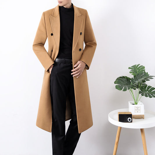 Premium Men's Reversible Wool Windbreaker Coat