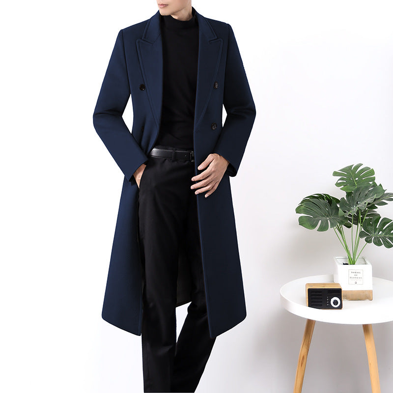 Premium Men's Reversible Wool Windbreaker Coat