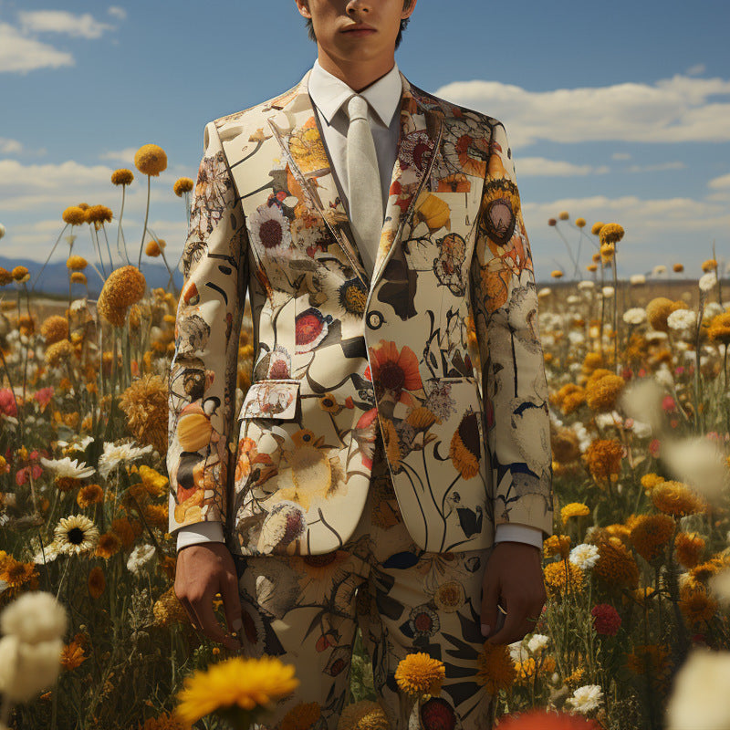 Trendy Style Fresh Men's Stylish Outfit Suit 4 XS