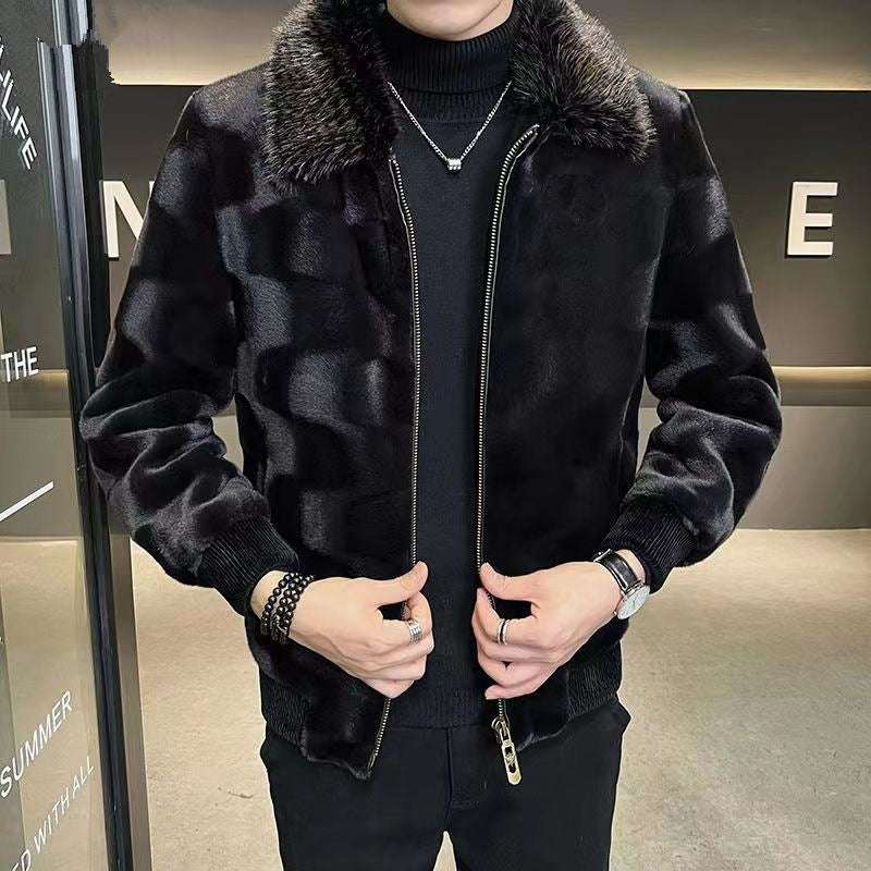 Luxury Men's Outerwear with Premium Fur Lining
