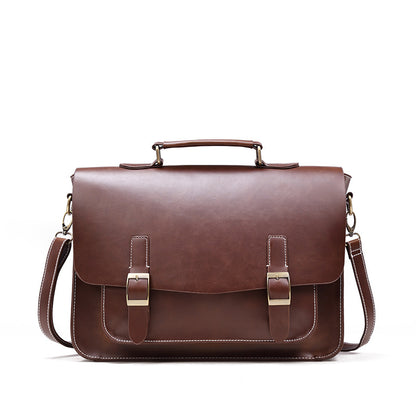 Modern Venture Wild Stallion Leather Portfolio Men's Classic Horizontal