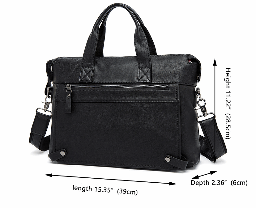 Executive top-grain leather portfolio