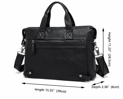 Executive top-grain leather portfolio