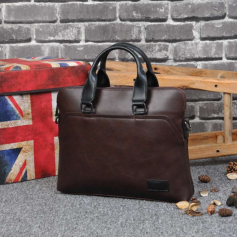 Stylish hands-free shoulder tote Brown