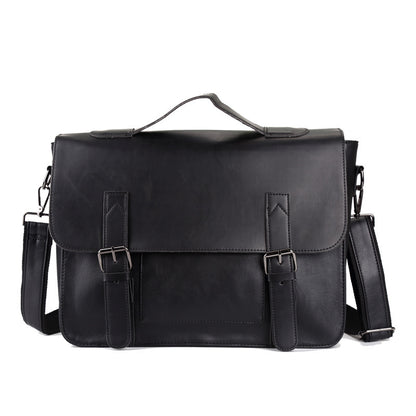 Stylish everyday crossbody satchel Black 36x29x11cm