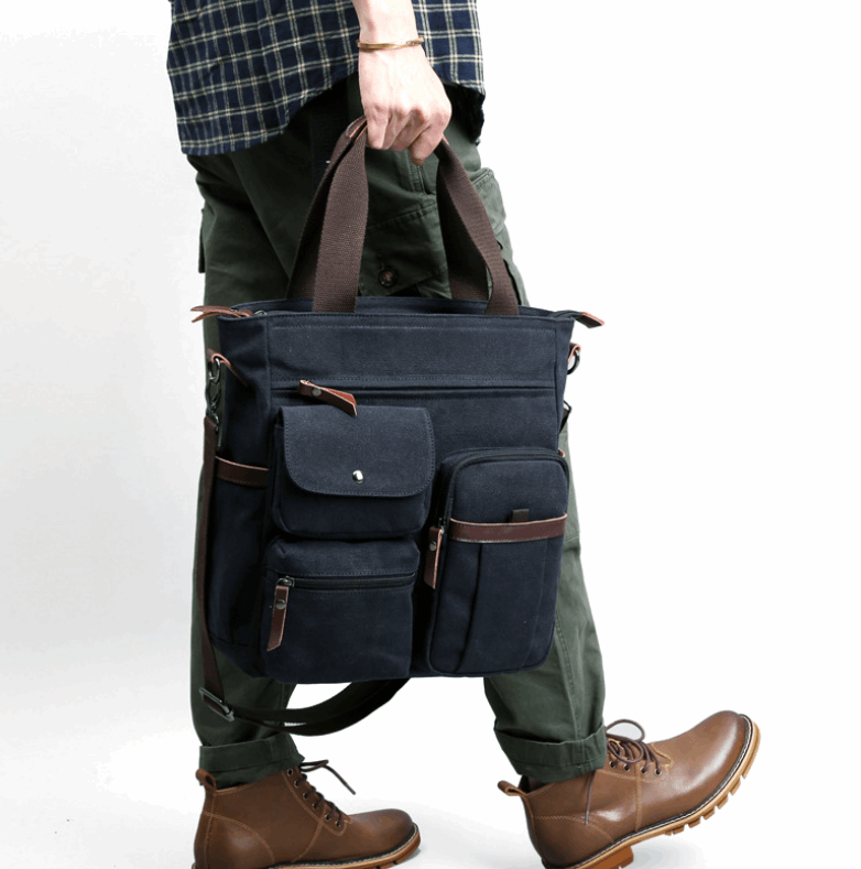 Trendy Korean Office Carryall Compact Crossbody Laptop Sleeve Male Messenger Case Professional Shoulder Satchel