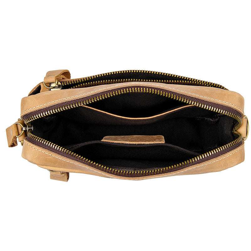 Vintage Wild Stallion Leather Men's Pouch