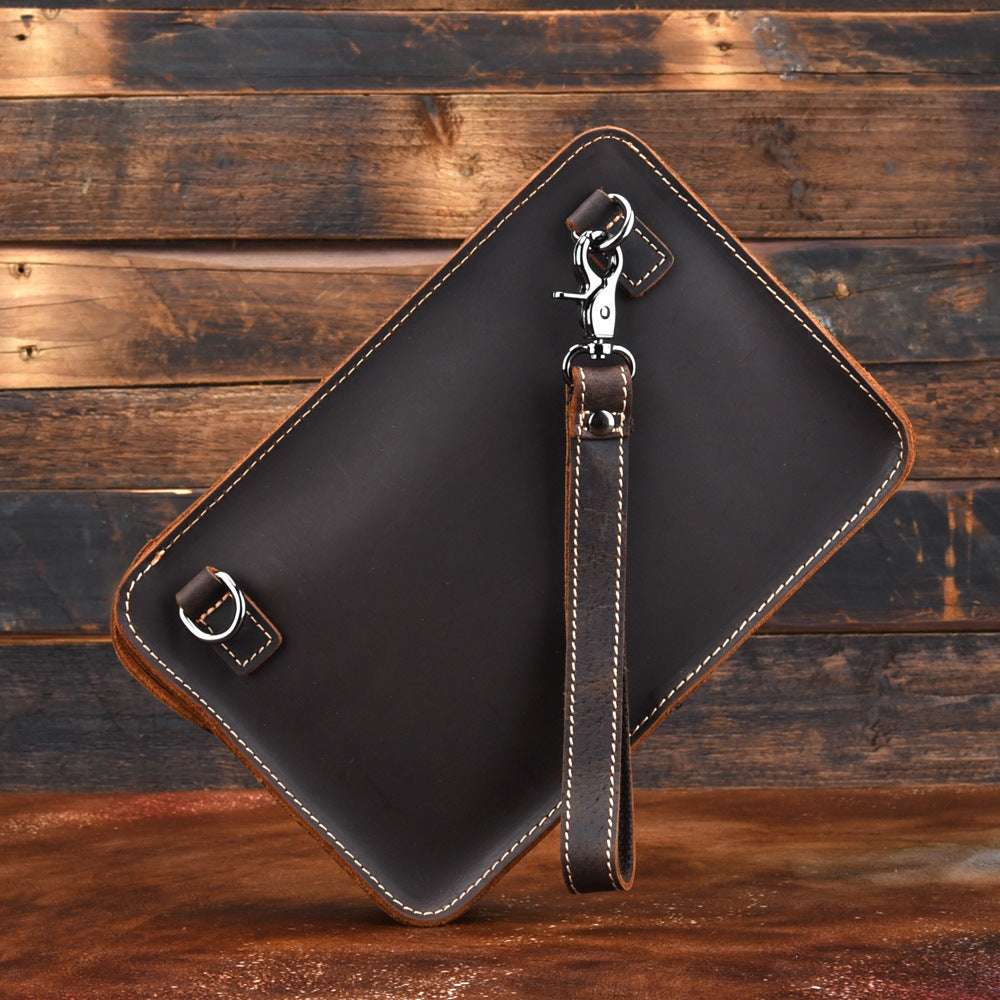 Vintage Classic Top Grain Leather Crossbody Sling Purse