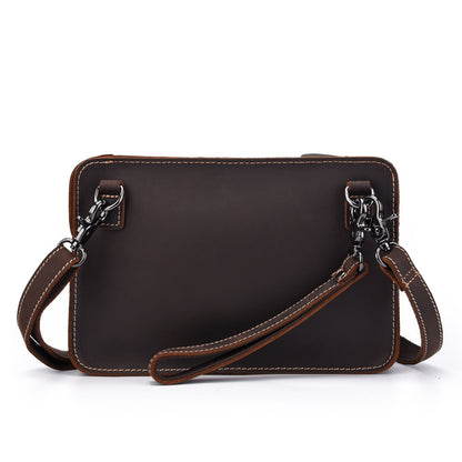 Vintage Classic Top Grain Leather Crossbody Sling Purse