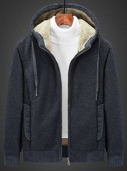 Cozy oversized fleece pullover Grey 7XL