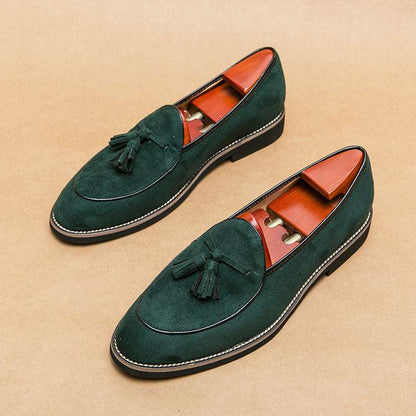 Stylish Men's Trendy Professional Leather Footwear CX77629 Green 38