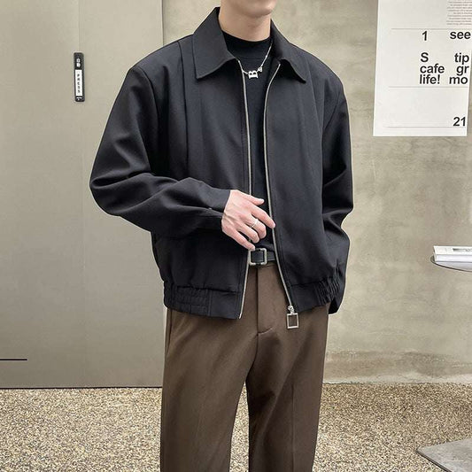 Simple White Men's Coat with Clean Style
