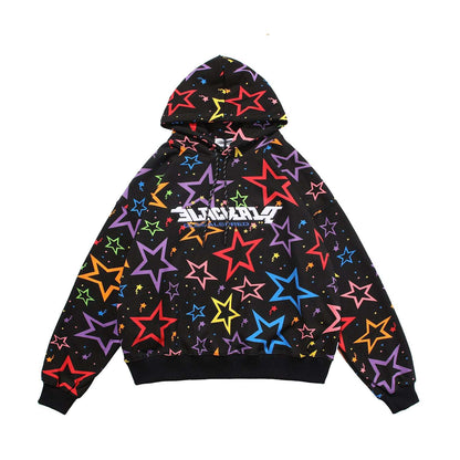 Urban Beat Relaxed Country Style Pullover Hoodie Long Sleeve Black M
