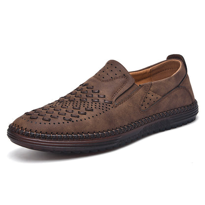Stylish Men's Durable Adventure Casual Footwear Brown 44