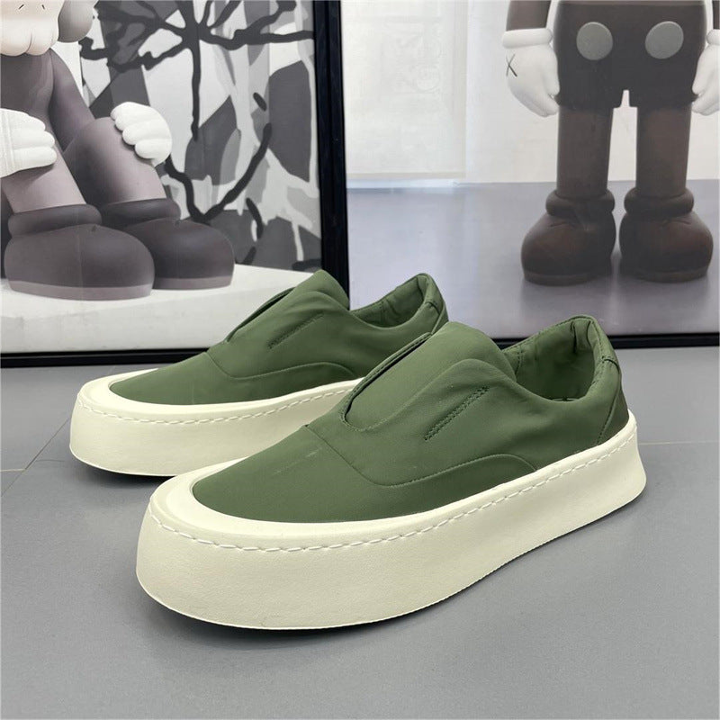 Lightweight Men's Airy Fabric Sneakers Green