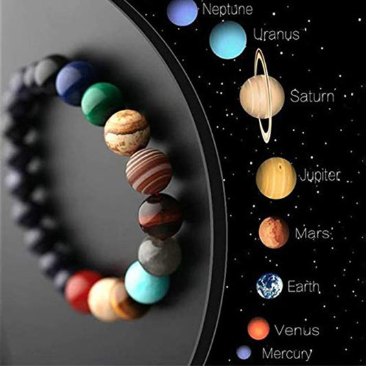 Universe Galaxy Solar System Eight Planets Bracelet