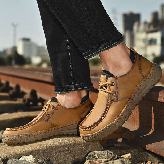 Men's Relaxed Genuine Footwear Handcrafted Sole Airy Low Cut