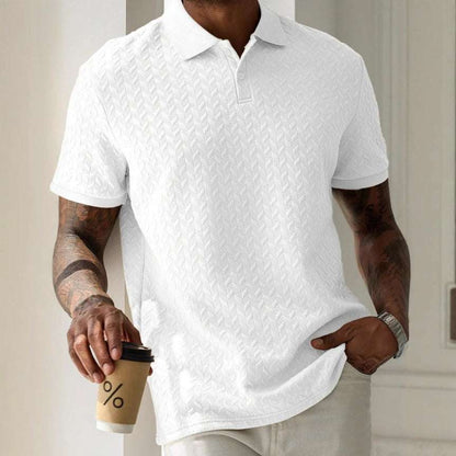 Men'S Solid-Color Short-Sleeved Shirts