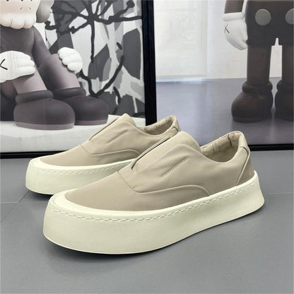 Lightweight Men's Airy Fabric Sneakers Khaki