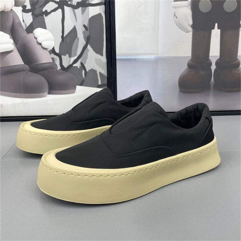 Lightweight Men's Airy Fabric Sneakers Black